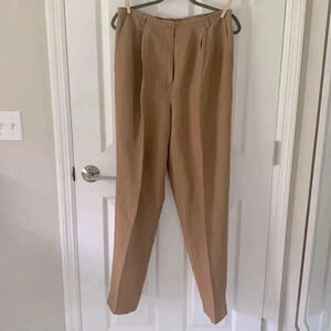 Emma James linen pants size 12- Camel color
